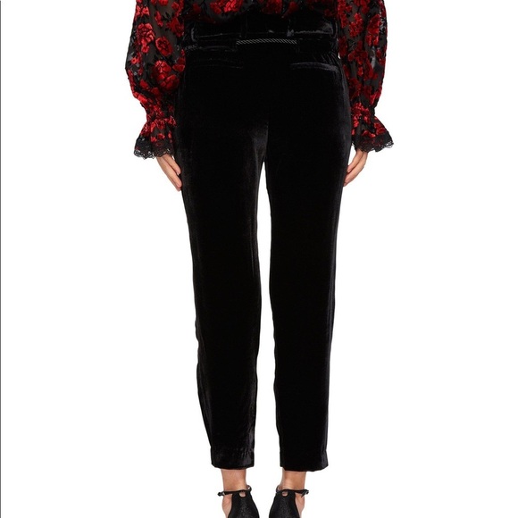 NWT THE KOOPLES Flowing Velvet Pants - Picture 2 of 8